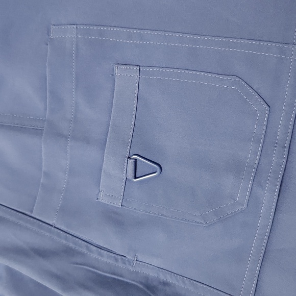 Blue Scrub Set with Yellow Accents - Picture 6 of 10